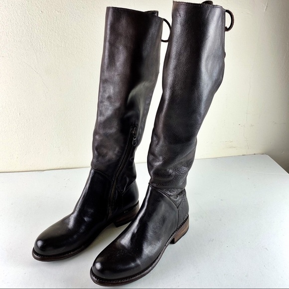Bed Stu Manchester Tall Leather Half Zip Distressed Rustic Boots Sz. 7 - Picture 3 of 11